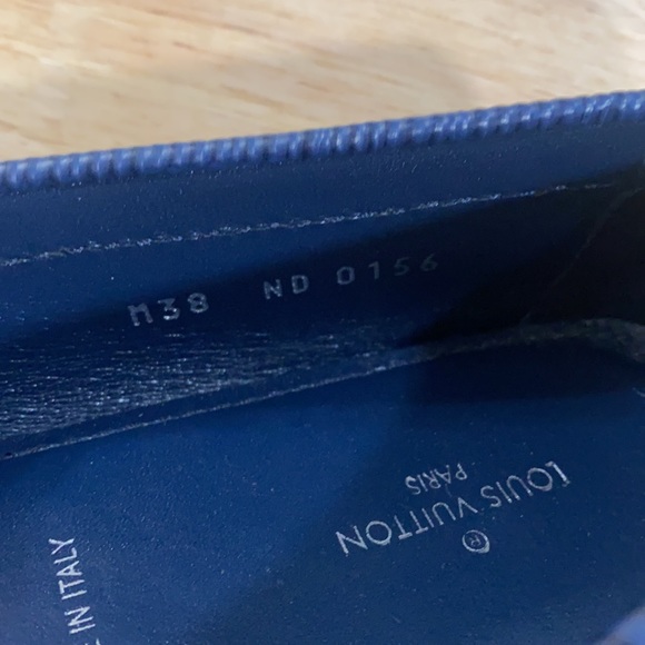 Louis Vuitton Blue Epi Leather Oxford Flat Loafers - Picture 7 of 8